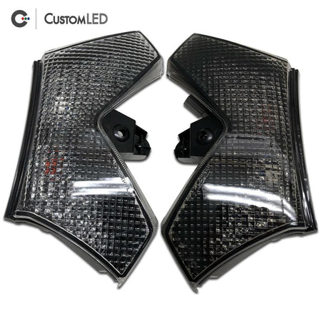 Kawasaki Ninja ZX-14R Blaster-X Luz trasera LED integrada para los años 2006-2025 por Custom LED - Lente transparente VS lente ahumada