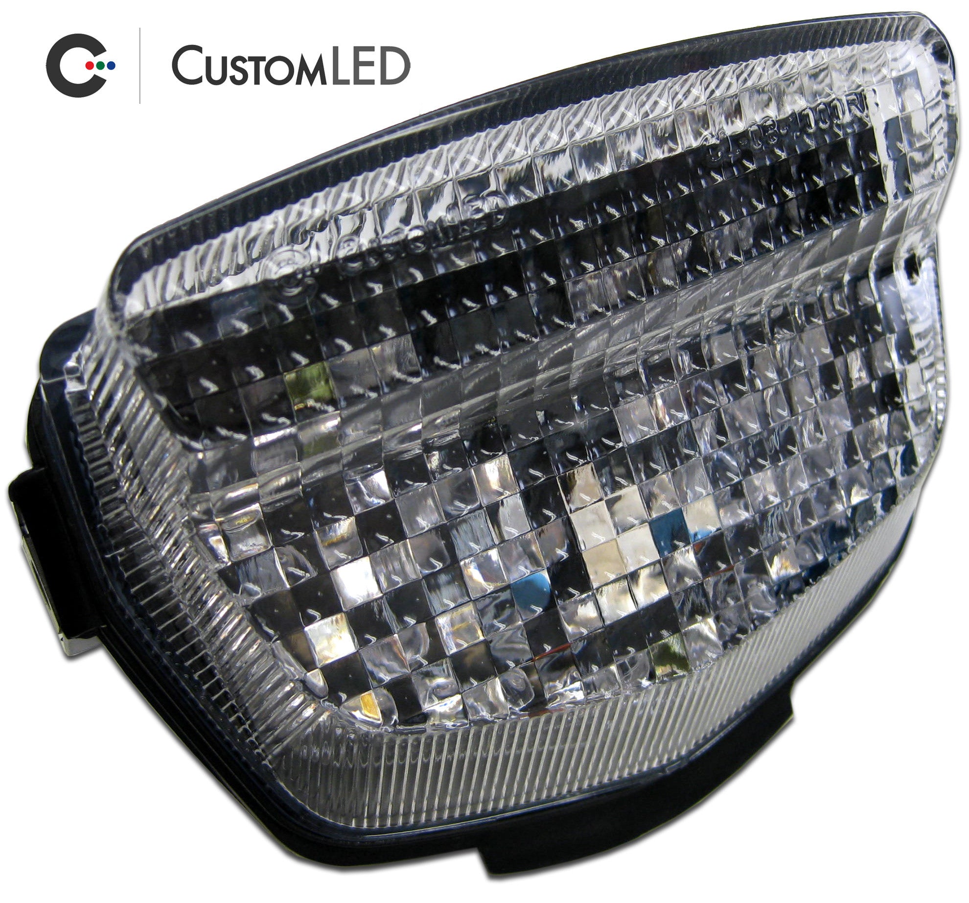 Honda CBR-1000RR Blaster-X Feu arrière LED intégré pour les années 2008-2016 - Lentille transparente