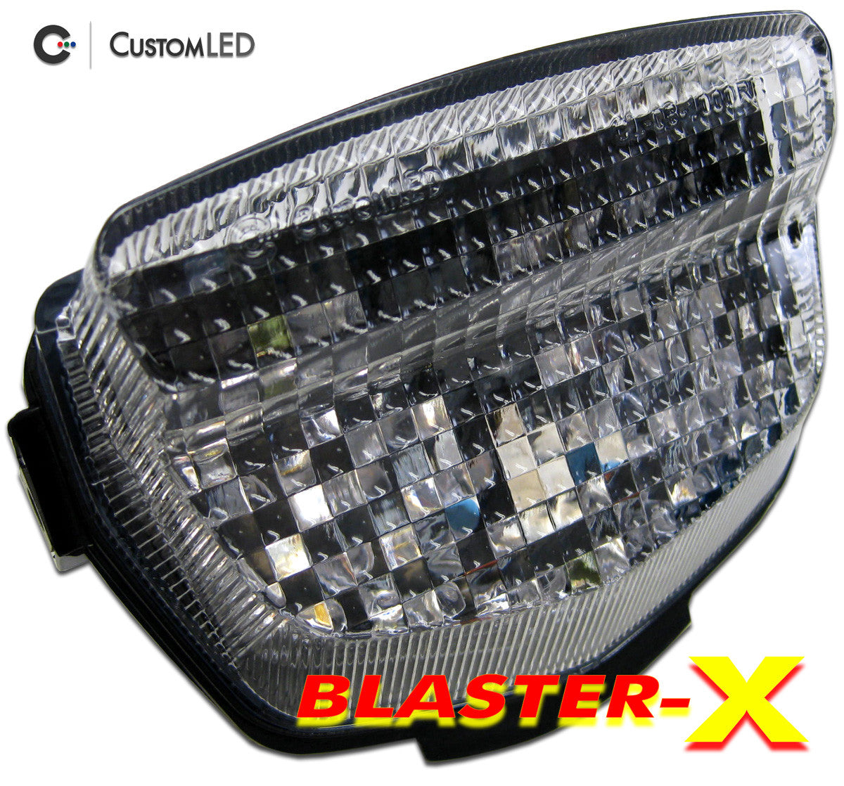 Honda CBR-1000RR Blaster-X Feu arrière LED intégré pour les années 2008-2016 - Lentille transparente