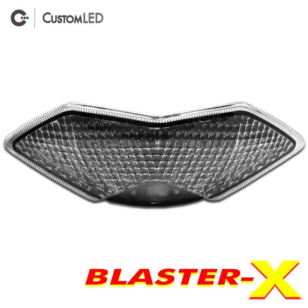 Kawasaki Ninja 1000SX Blaster-X Integrated LED Tail Light for years 2020-2024 by Custom LED - Clear Lens