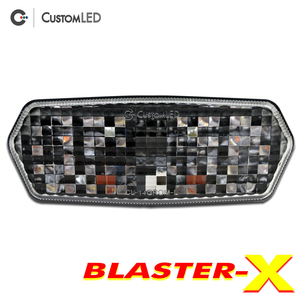 2014-2024 Grom Blaster-X Integrated LED Tail Light by Custom LED - Clear Lens