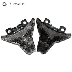 Kawasaki ZX-10R Blaster-X Feu arrière LED intégré pour les années 2021, 2022, 2023, 2024, 2025 & 2026 - Lentille transparente VS lentille fumée