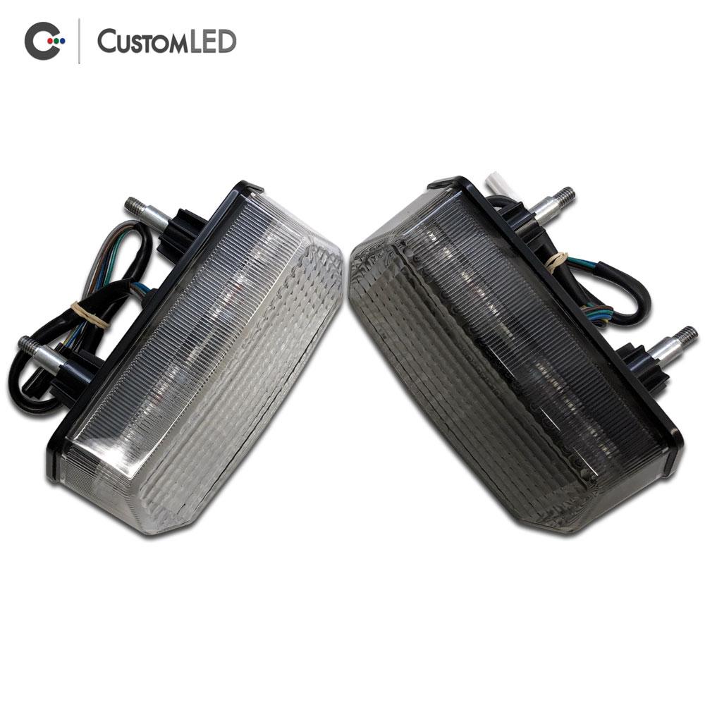 Honda CB650F Blaster-X Luz trasera LED integrada para el año 2018 - Lente transparente VS lente ahumada