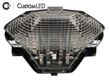 Yamaha FZ-07 Blaster-X Luz trasera LED integrada para los años 2015, 2016 y 2017 por Custom LED - Lente transparente