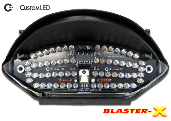 Honda 2002-2007 Honda CB900F & 2004-2006 Honda CB600F 599 919 Hornet Blaster-X Integrated LED Tail Light Retrofit Kit for years 2002 2003 2004 2005 2006 2007 by Custom LED