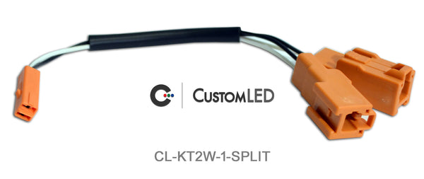 Connecteurs séparateurs en Y pour clignotants OEM Kawasaki, 2 fils (paire)