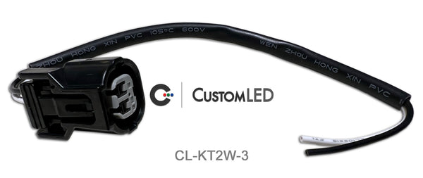 Connecteurs de clignotants OEM Kawasaki, 2 fils (paire) Type 3