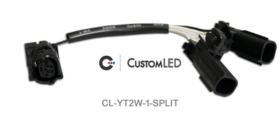 Connecteurs répartiteurs en Y OEM Yamaha pour clignotants, 2 fils (paire)