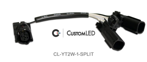 Conectores divisores en Y de señal de giro OEM de Yamaha, 2 cables (par)