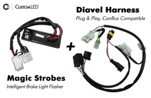 2011-2018 Ducati Diavel Magic Strobes luz de freno intermitente