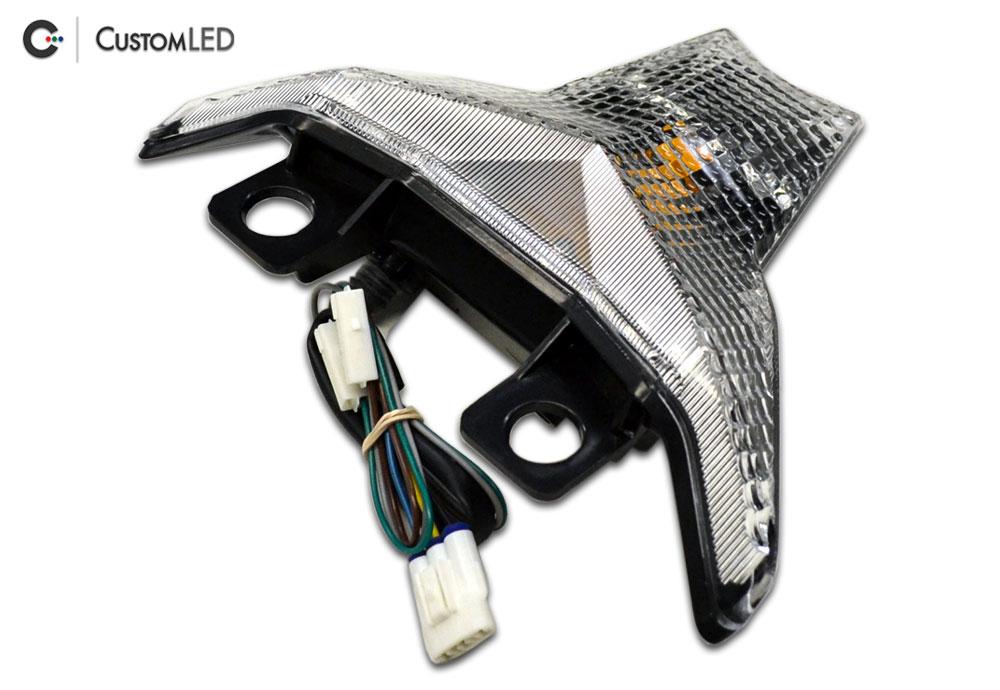 Ninja 400 Blaster-X Feu arrière LED intégré pour les années 2018-2024 - Lentille transparente