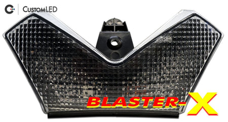 Kawasaki Ninja ZX-14R Blaster-X Luz trasera LED integrada para los años 2006-2025 por Custom LED - Lente transparente
